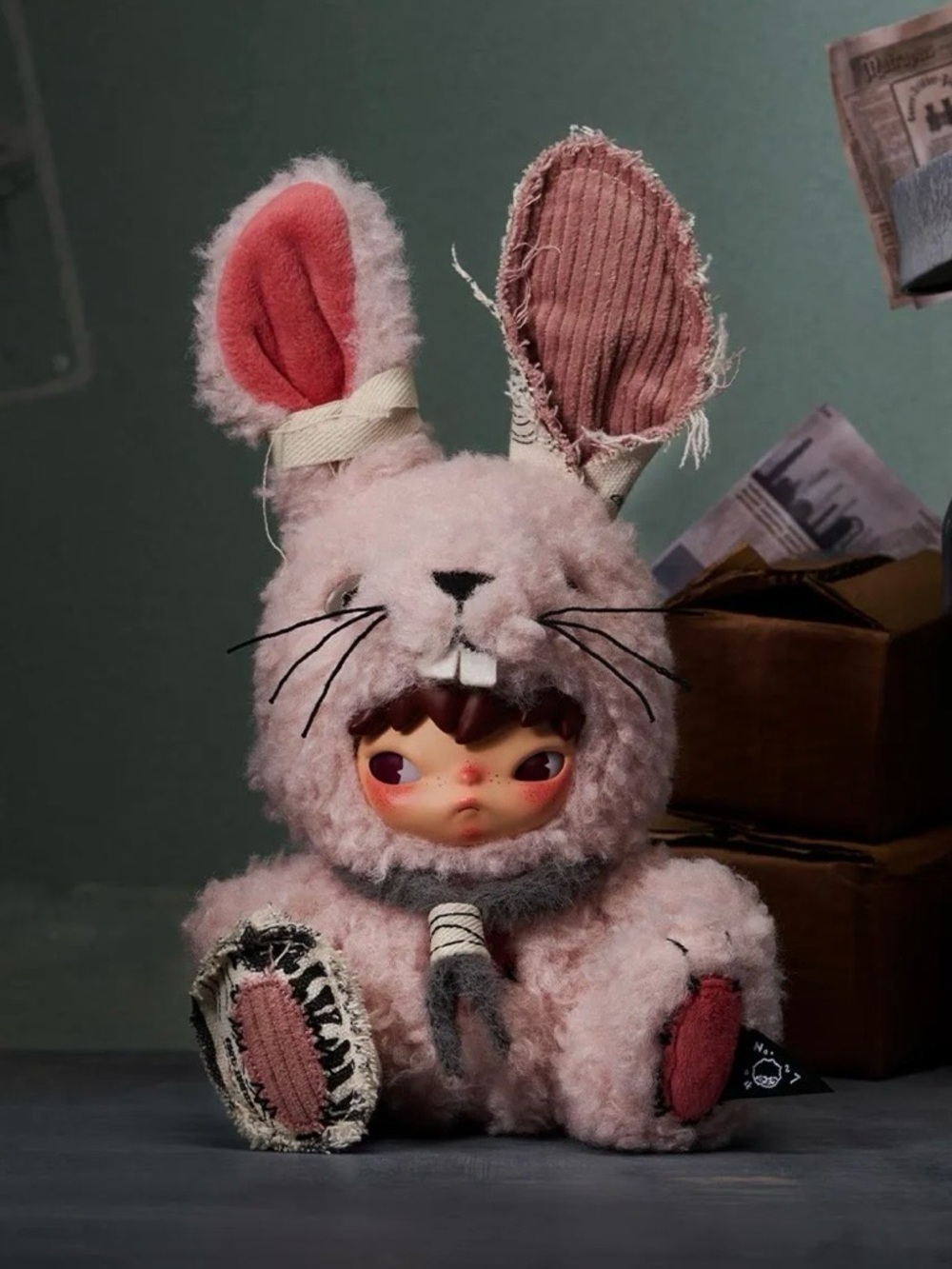 POP MART Hirono Little Hare Plush w/tin